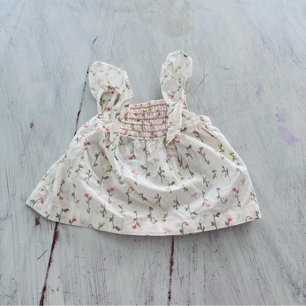Carter's Floral Dress in White Pink Size 6M